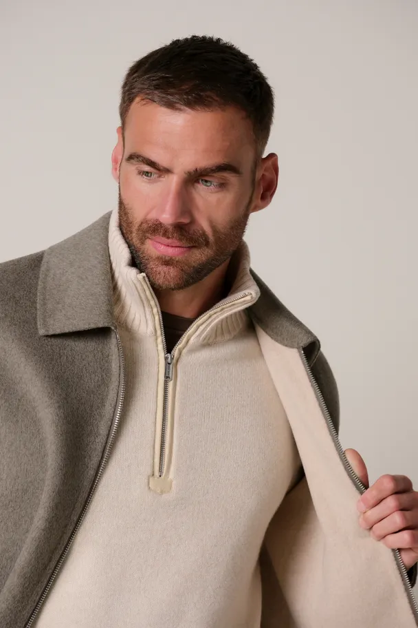 PROFUOMO PPXF30012C reversible wollen overshirt