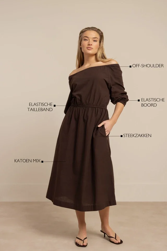 STUDIO ANNELOES 13754 Saturday linen dress