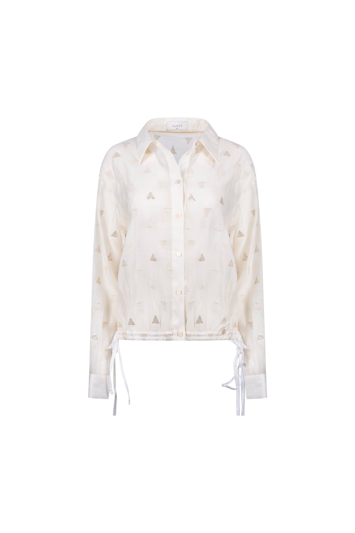 NUKUS NKF02182  Ally Blouse Square Embroidery