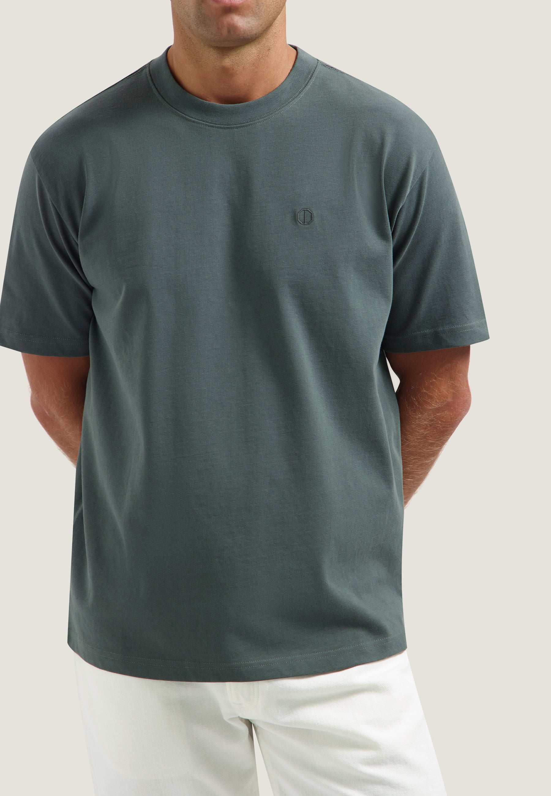 DESTREZZED 203012 COLLIN SS TEE-Grey Green