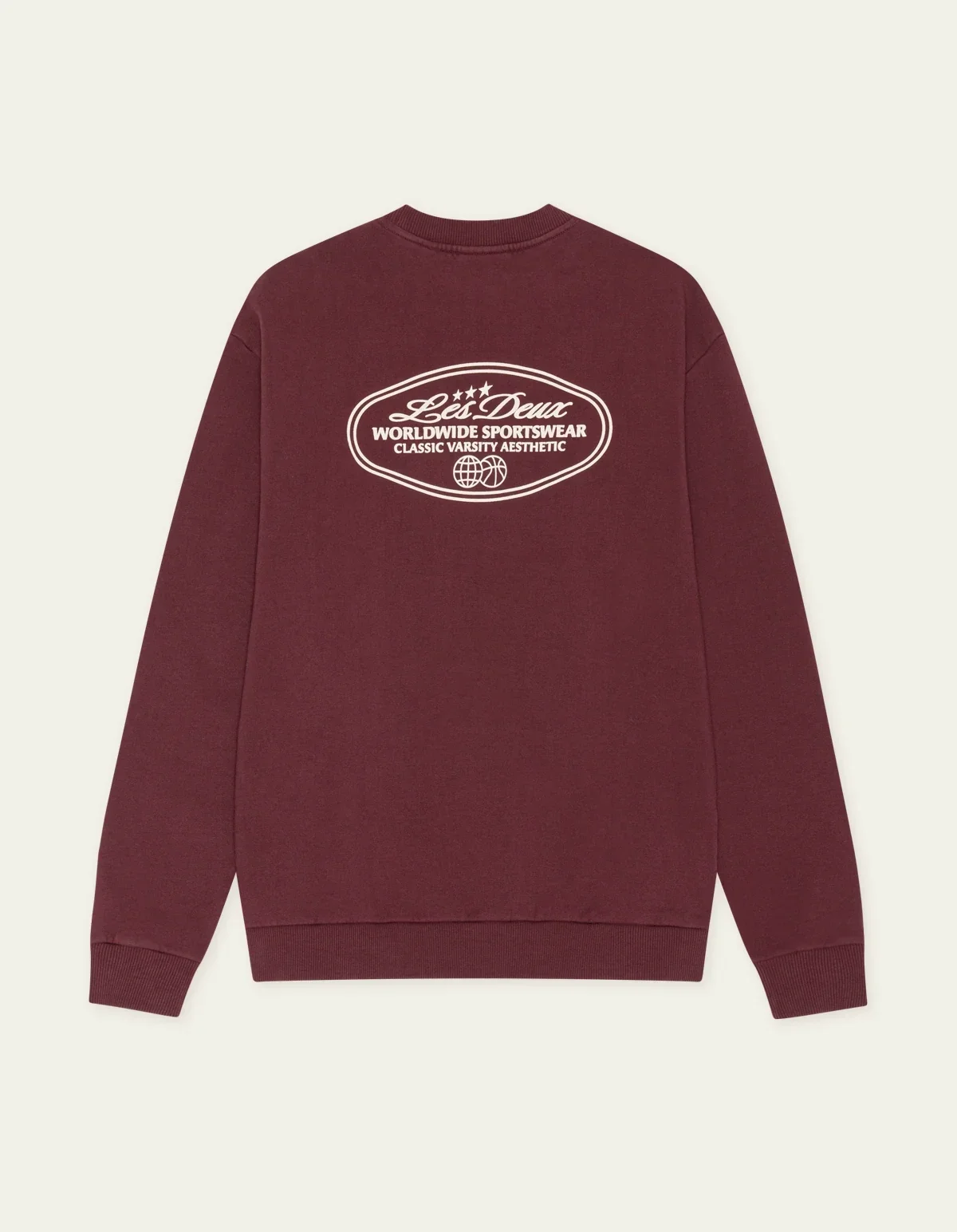 LES DEUX 1002315 WORLDWIDE SWEATSHIRT bordeaux