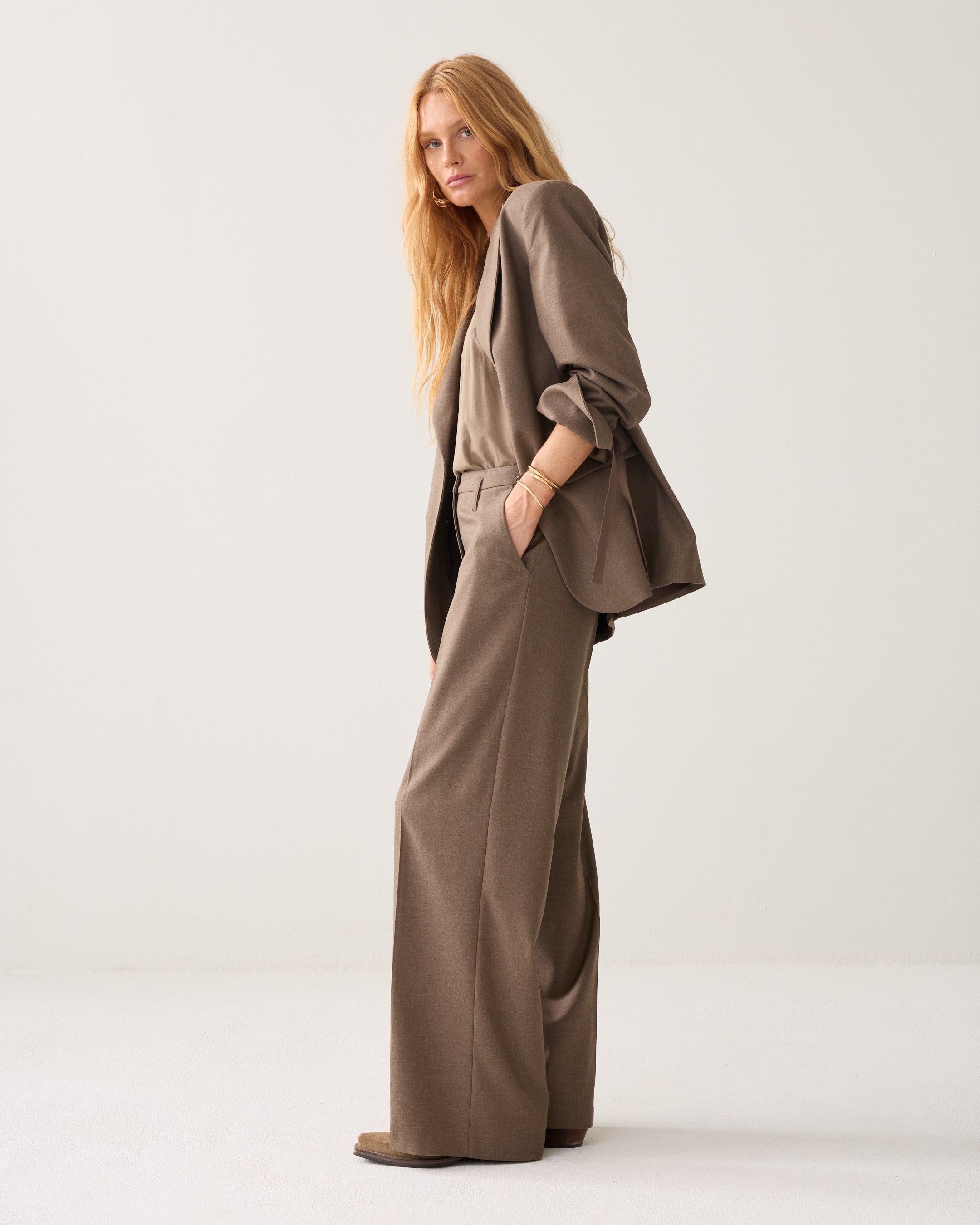 SUMMUM Wijde broek 4s3047-12481