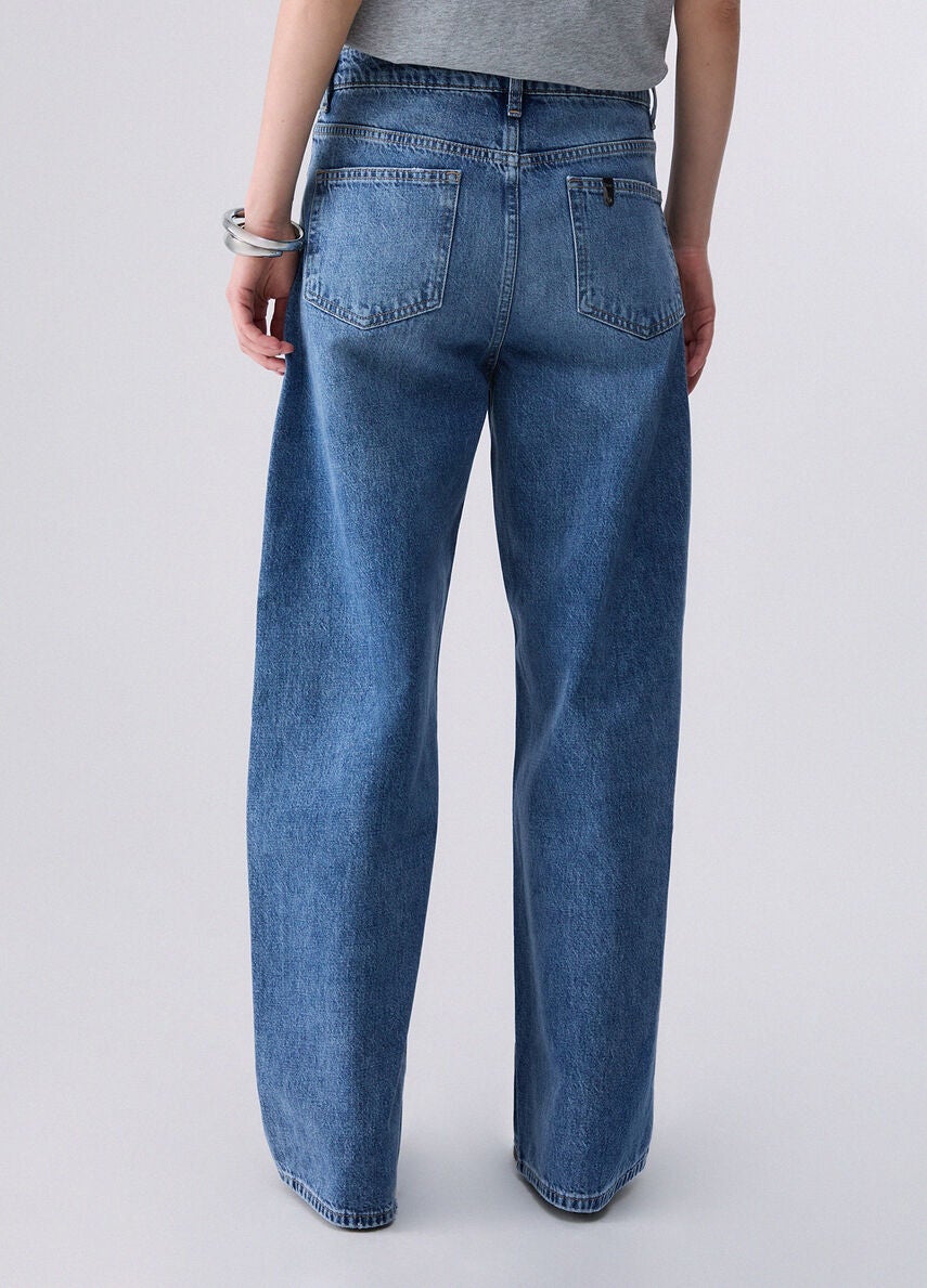 LIU JO UF6160D4854 Pant Straight Awry-Denim