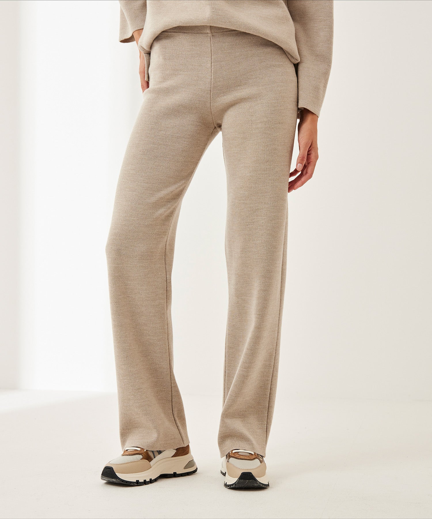 LaSalle IT.11 Wide Leg Pants Naturel