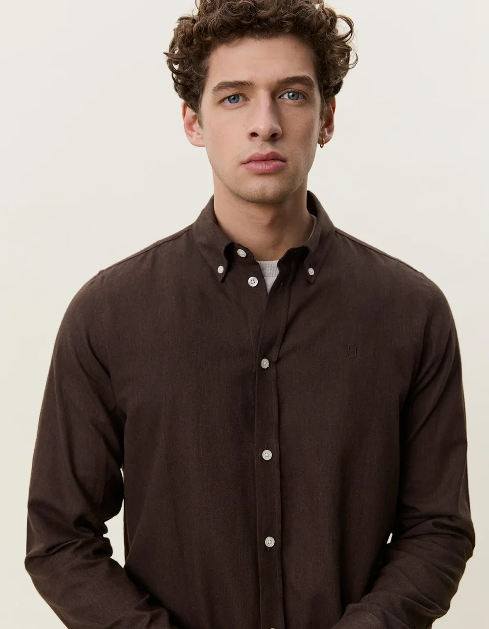 LES DEUX 1002196 SOFT FLANNEL SHIRT bruin