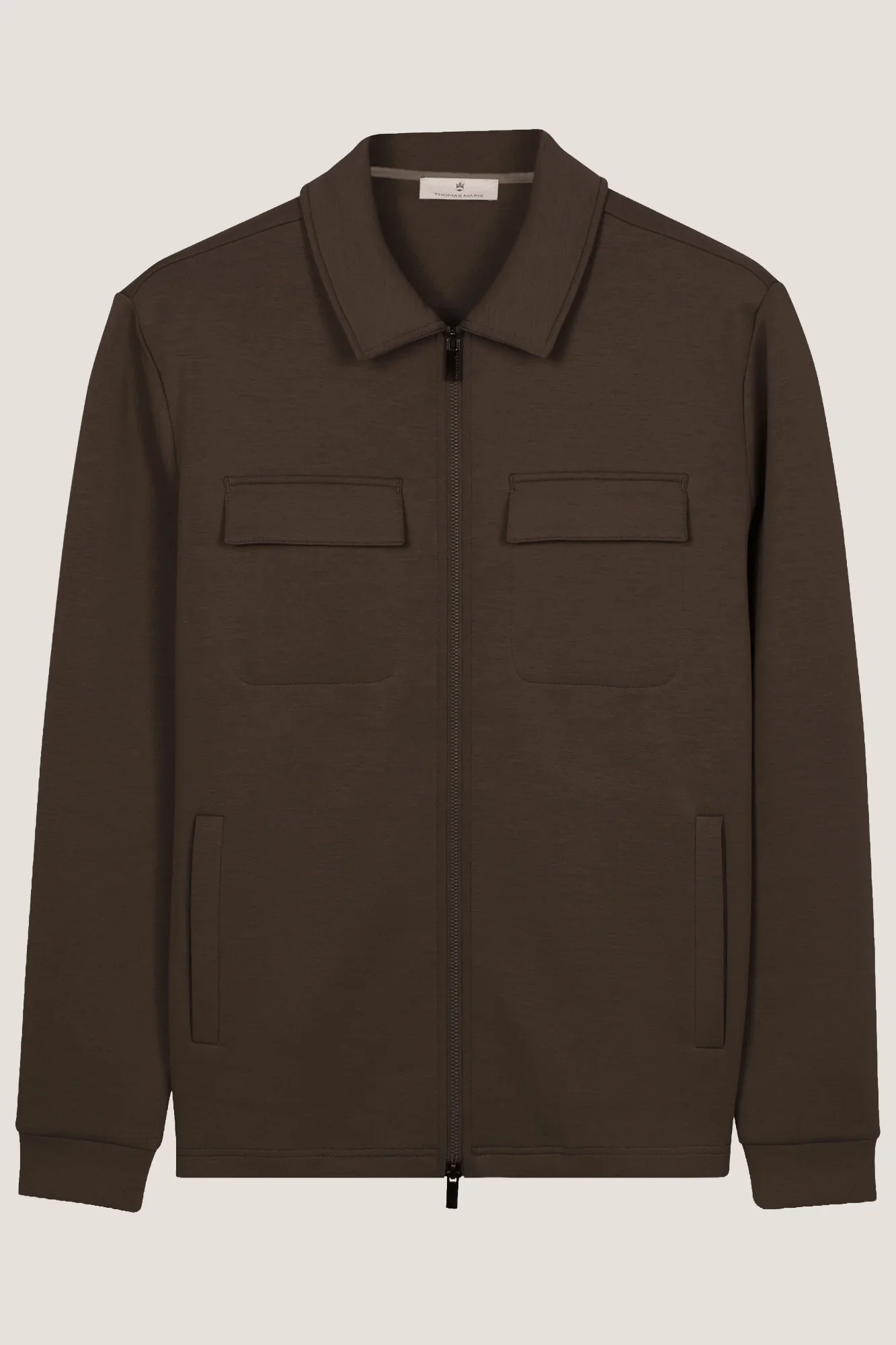 THOMAS MAINE 6222TM015 Sweatvest donkerbruin