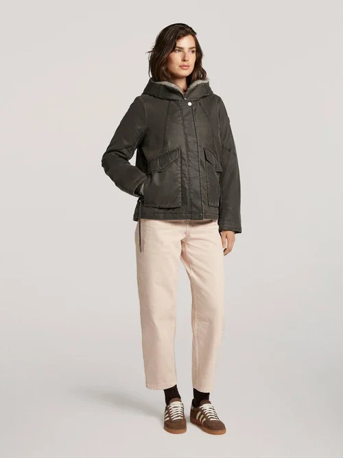 RESET LR03010263 GIORGIA korte parka - chestnut