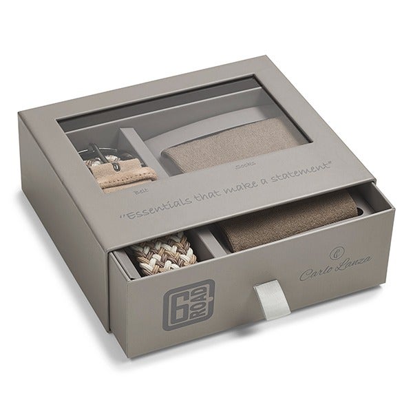 CARLO LANZA 100000 Boxset/riem/sok-beige