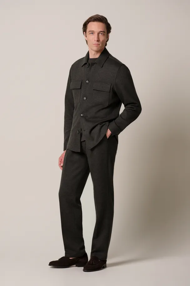 PROFUOMO PPXF30001D Donkerbruin knitted overshirt