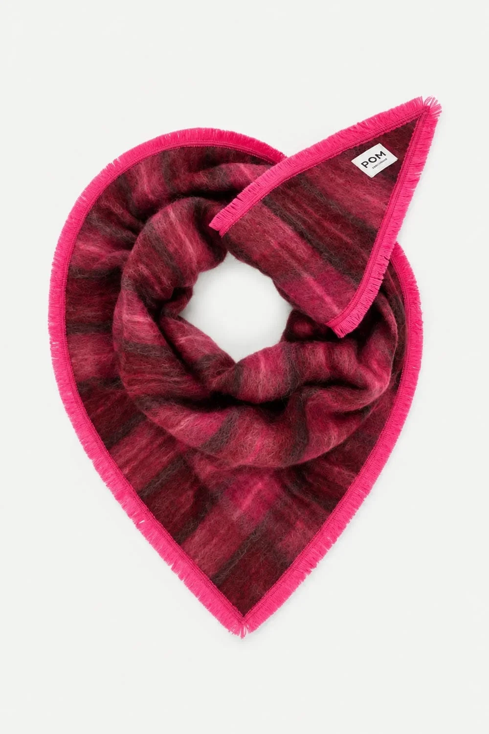 POM SP9705 SHAWL - Hero Check pink