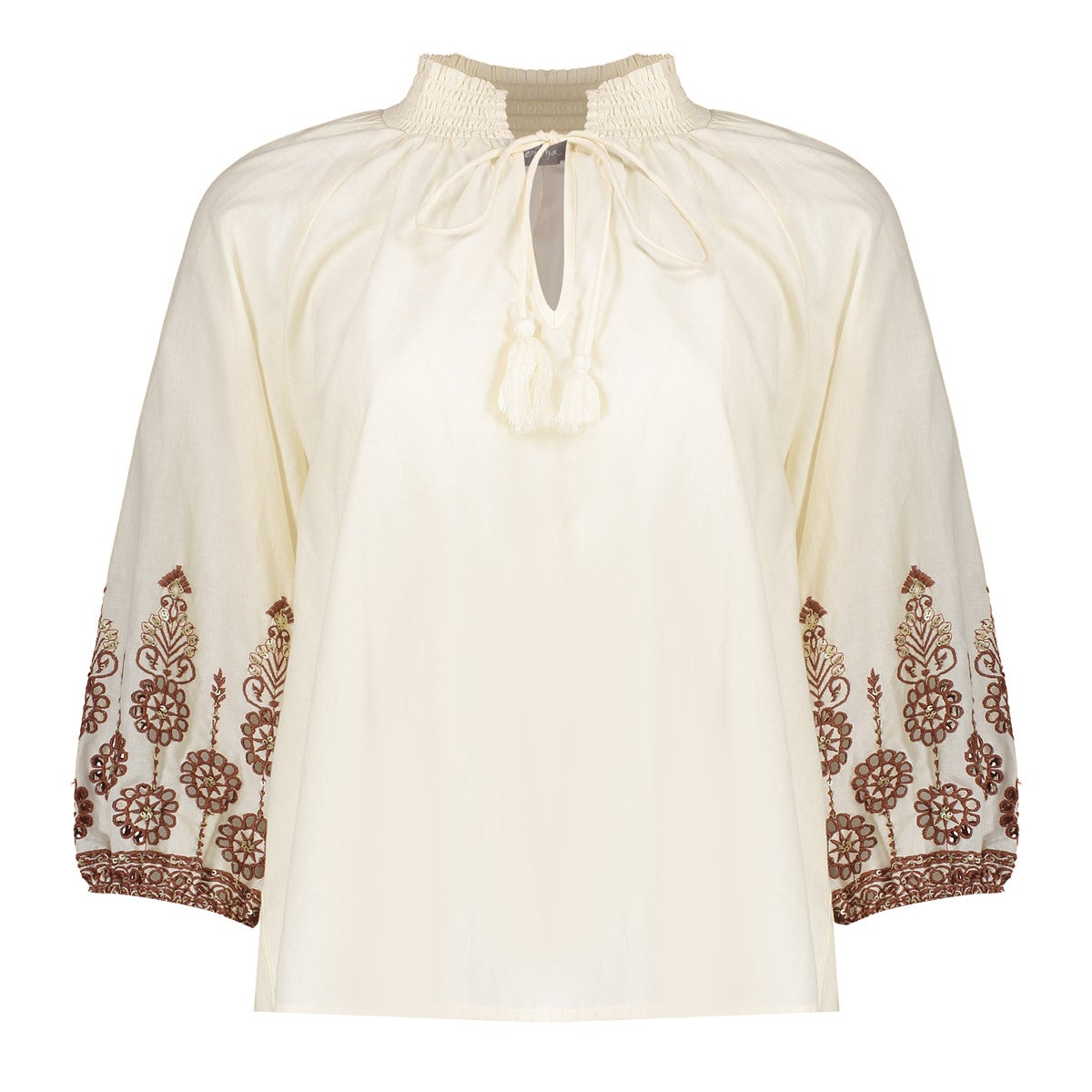 GEISHA 63434-26 Blouse embroidered sleeves