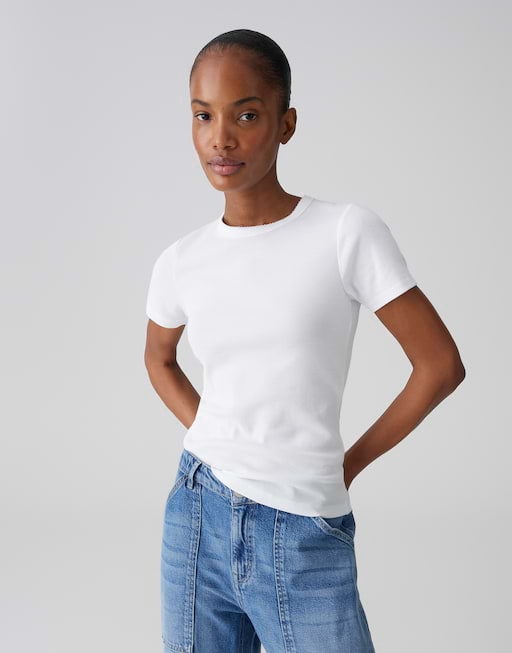 OPUS 10538110409106 Samuna scallop Basic shirt