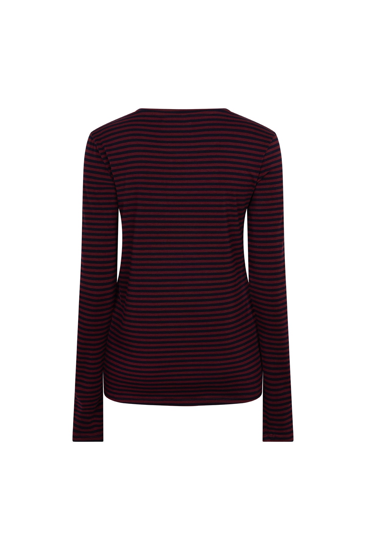 RUBY TUESDAY T608-1433 CIBRIS longsleevers striped tee - Merlot Stripe