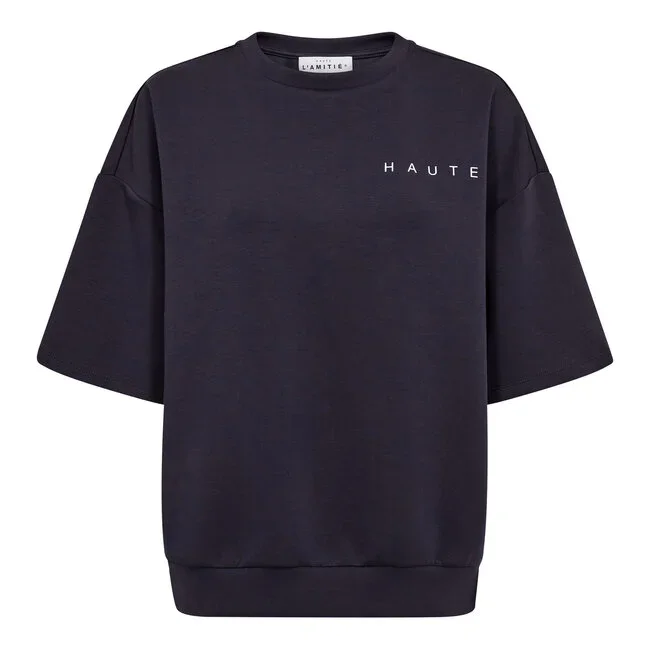 HAUTE L'AMITIE HL10461 MaxiSplit SSLogo Sweat