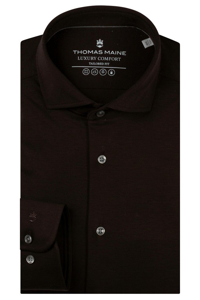Thomas Maine overhemd 627778 Roma Modern - bruin