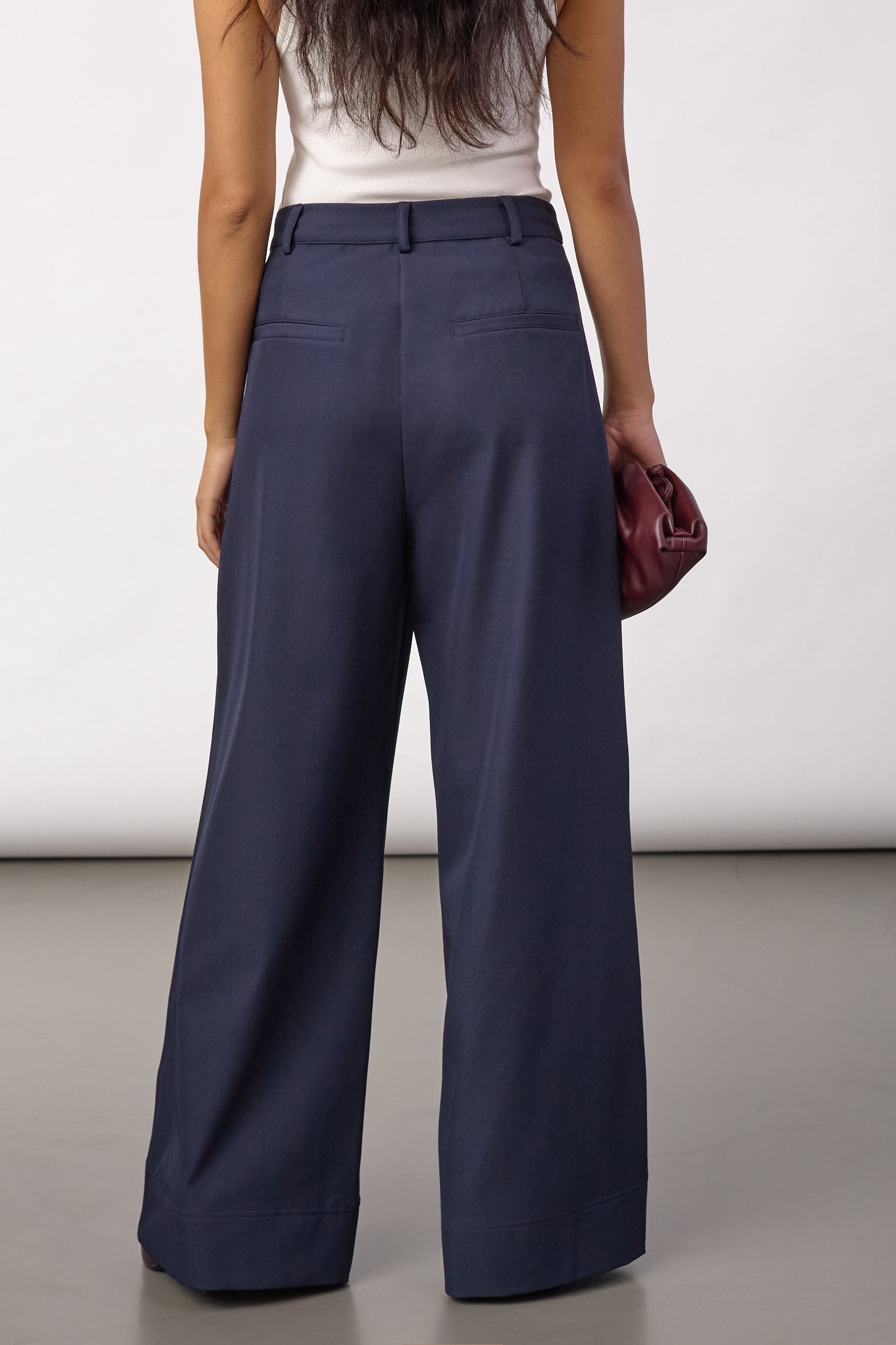 CO'COUTURE 500391 LunaCC Pleat Pant-Navy