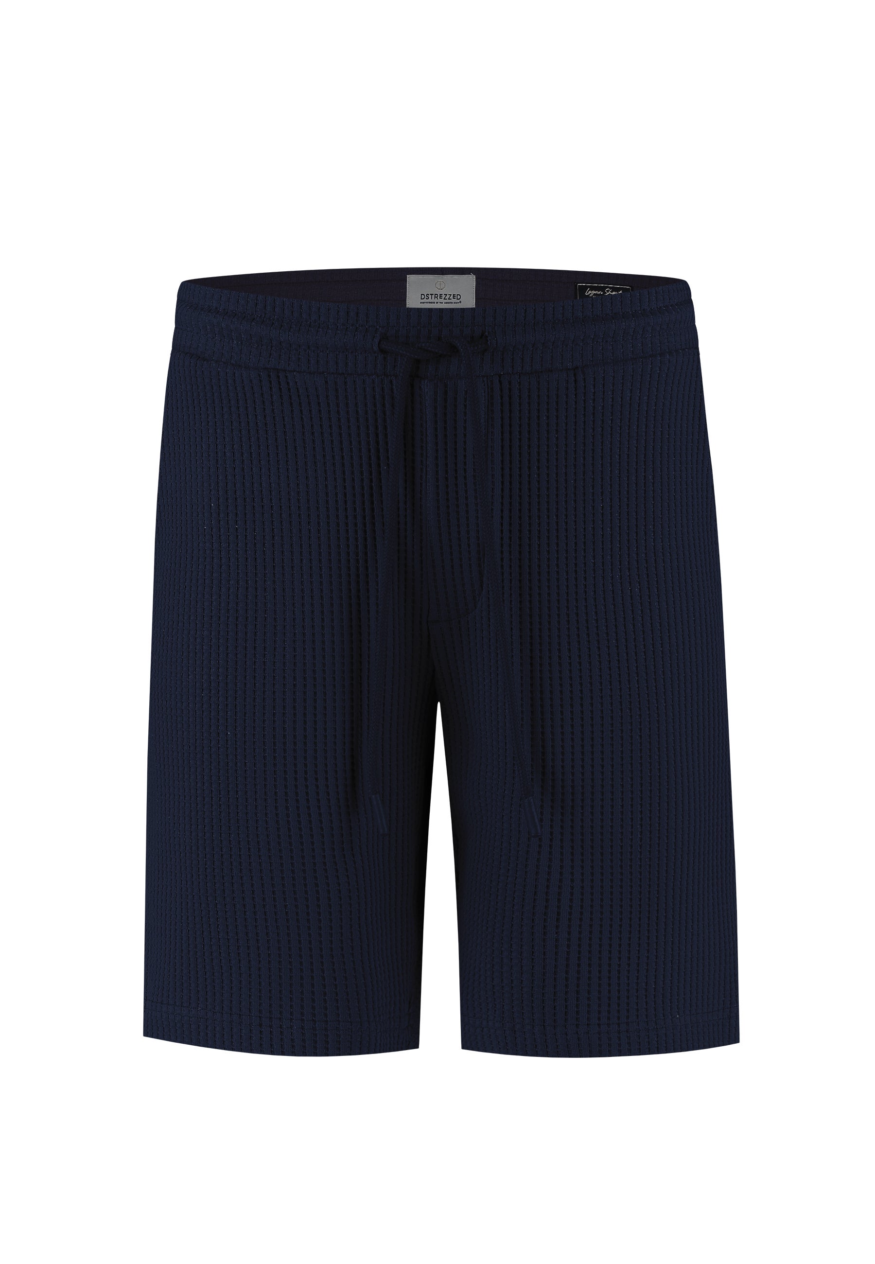 DSTREZZED 515630 Logan Waffle Sweatshort - Navy