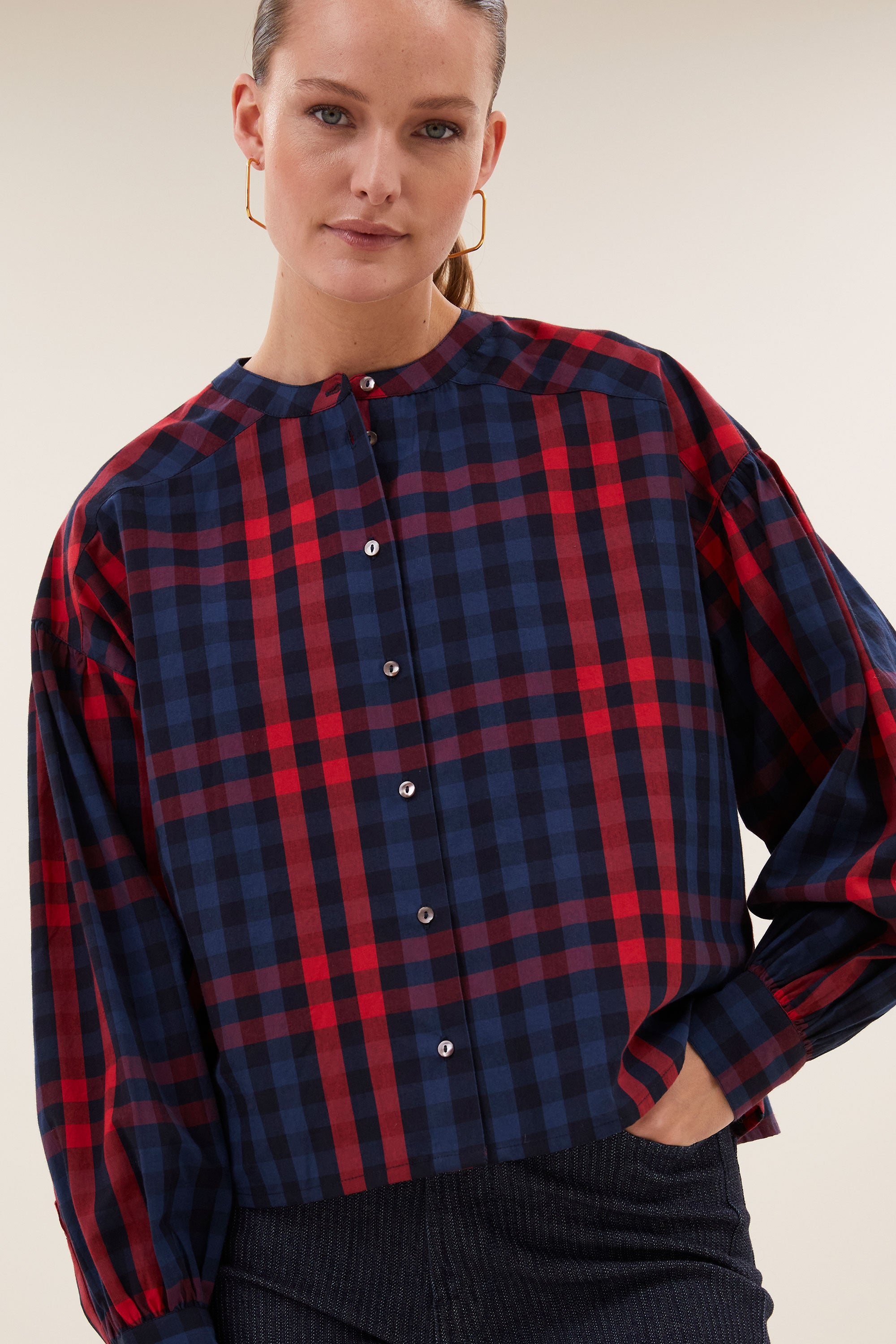 BY-BAR 26412013 ella red check