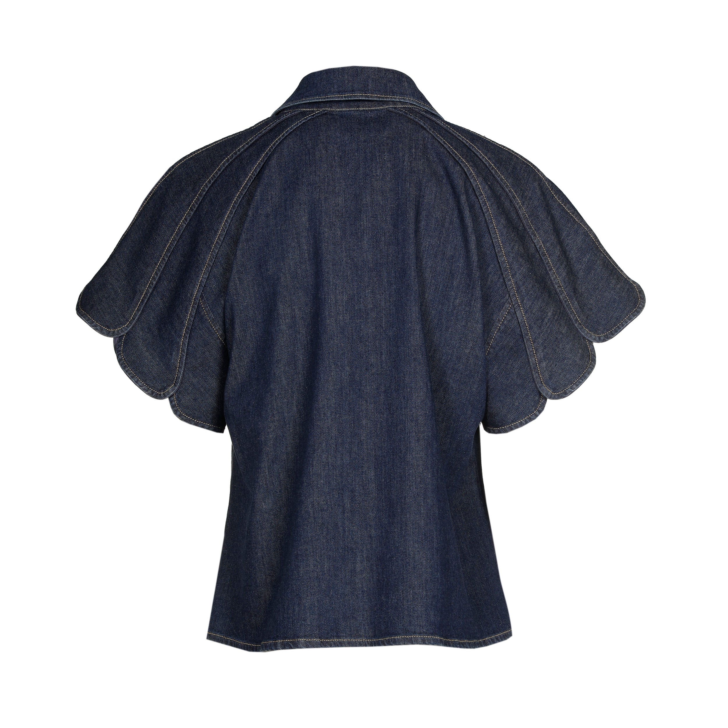 CarolineBiss 4615/23 	Bloes jeans met sjaal