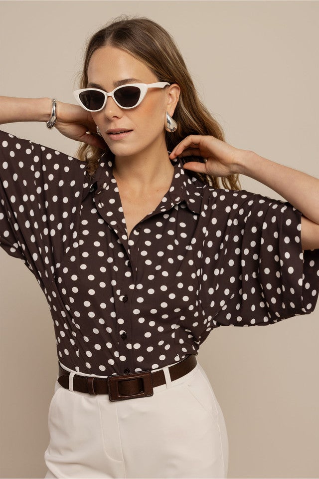STUDIO ANNELOES 13937 Fabienne dot blouse