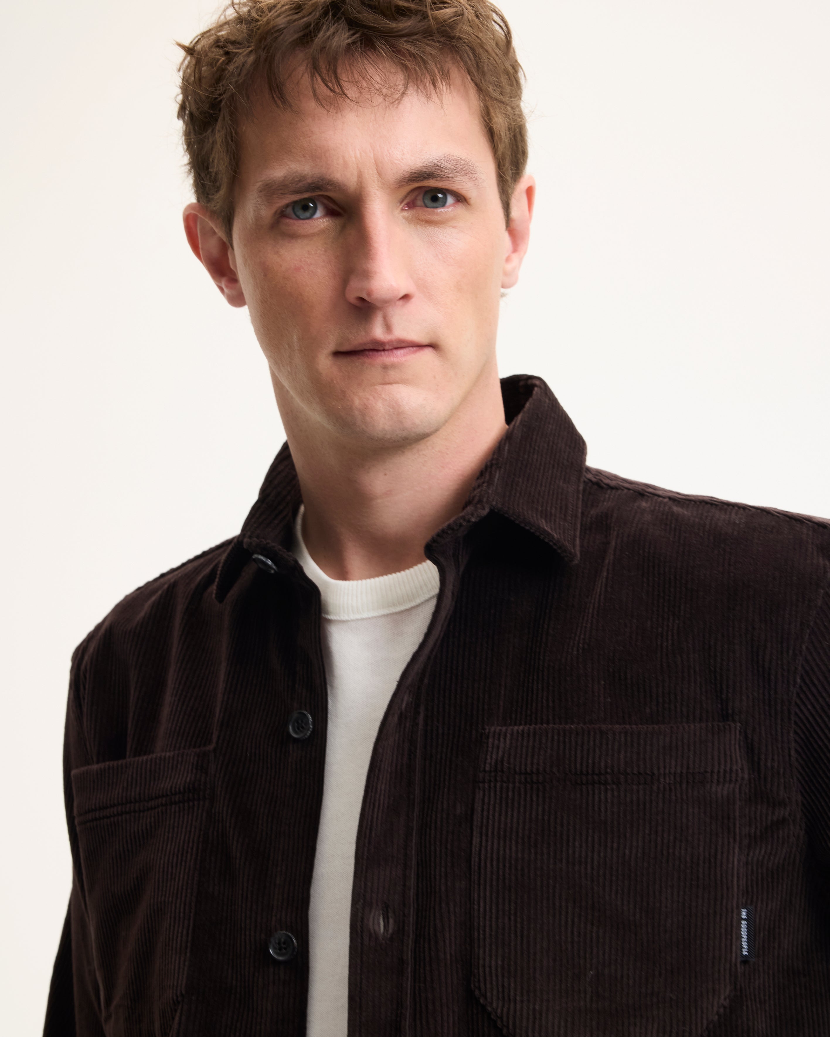 THE GOODPEOPLE SNEWY 26020207 corduroy shirt bruin