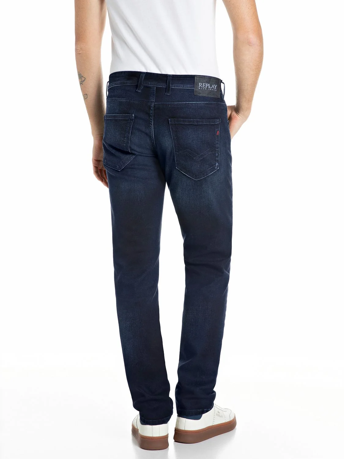 REPLAY M0972.573.222 Grover Jeans-donkerblauw