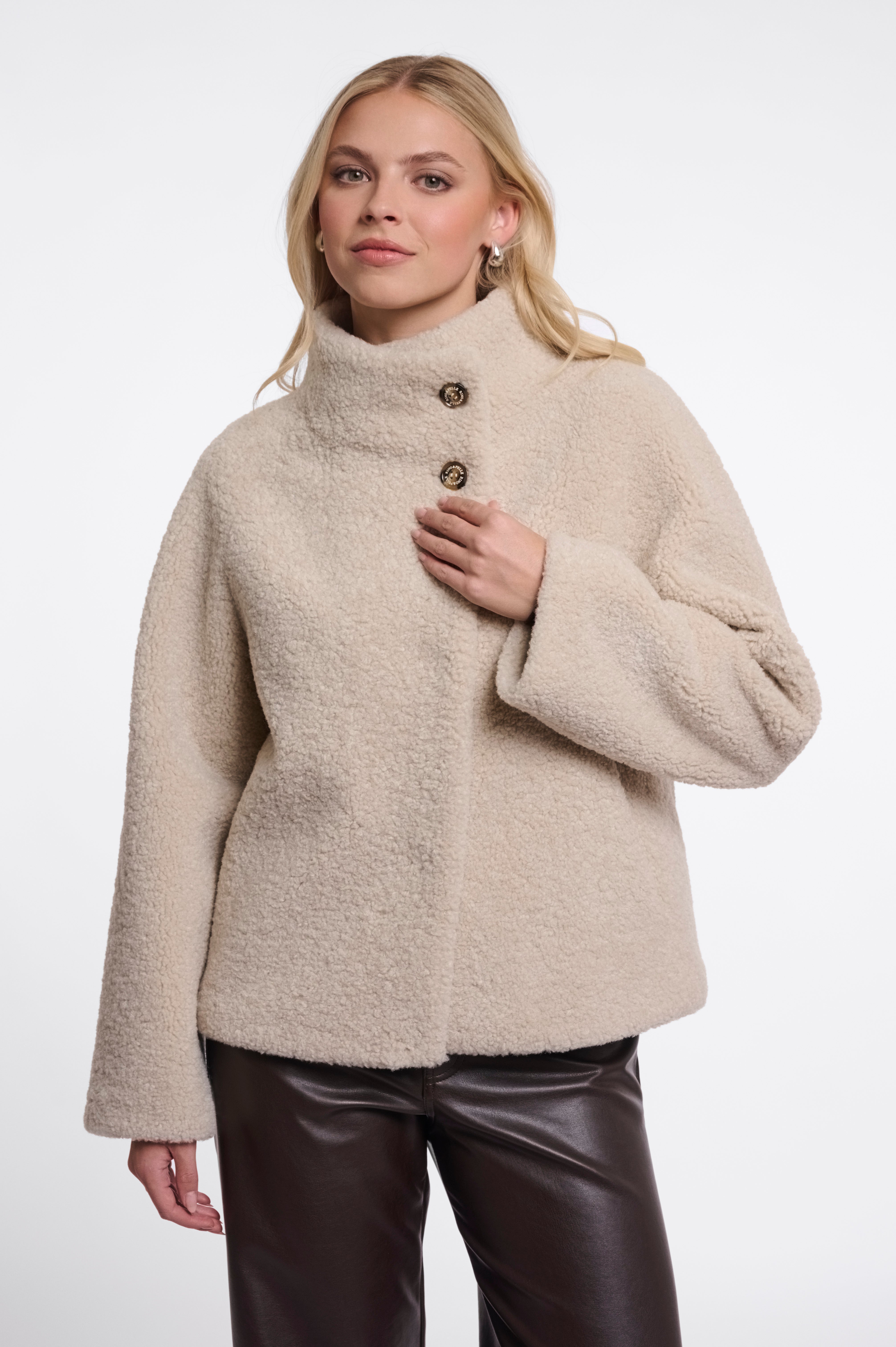 RINO & PELLE Denu.7002611 Jacket with high collar-birch
