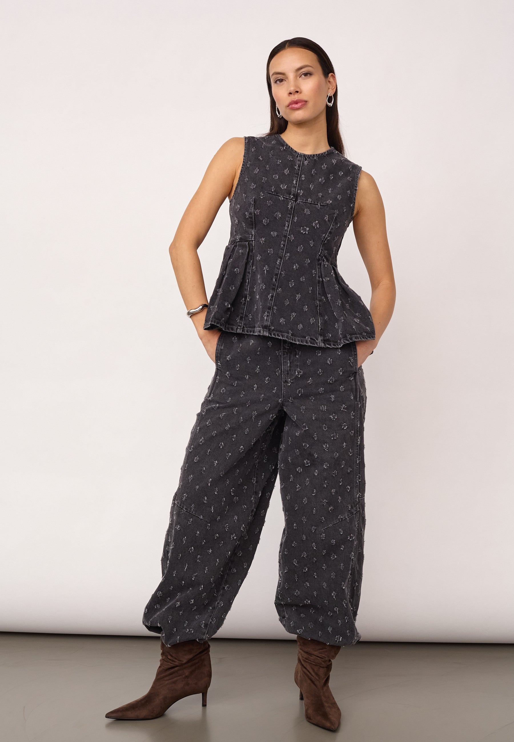 CO'COUTURE 500127 DerriCC Dot Denim Top