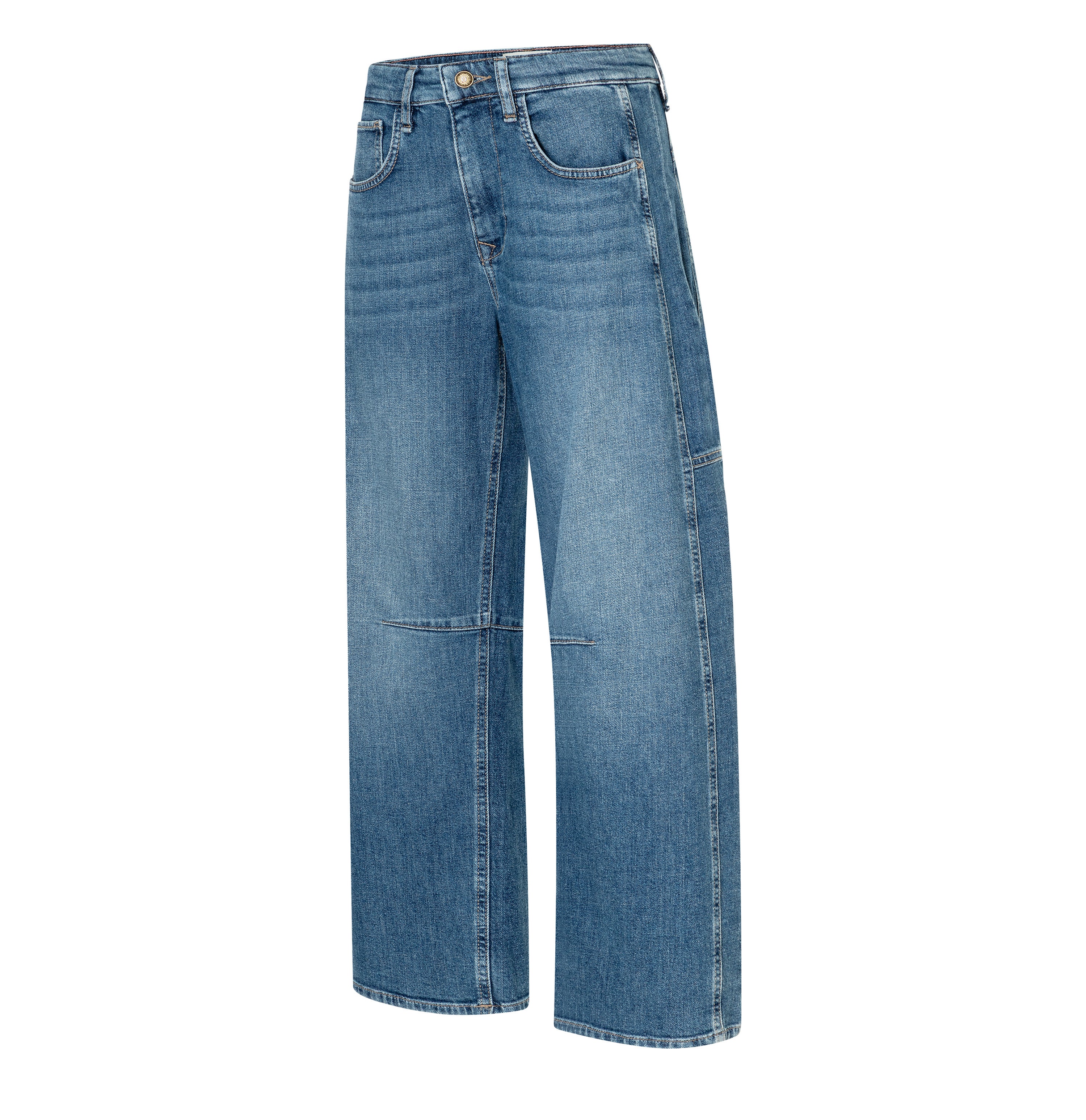 MAC 0333L 3126-90 OHIO Barrel Fit Jeans-MidBlueUsed