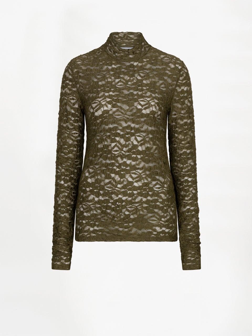 DANTE 6 263275 Irony lace turtle Top olijfgroen