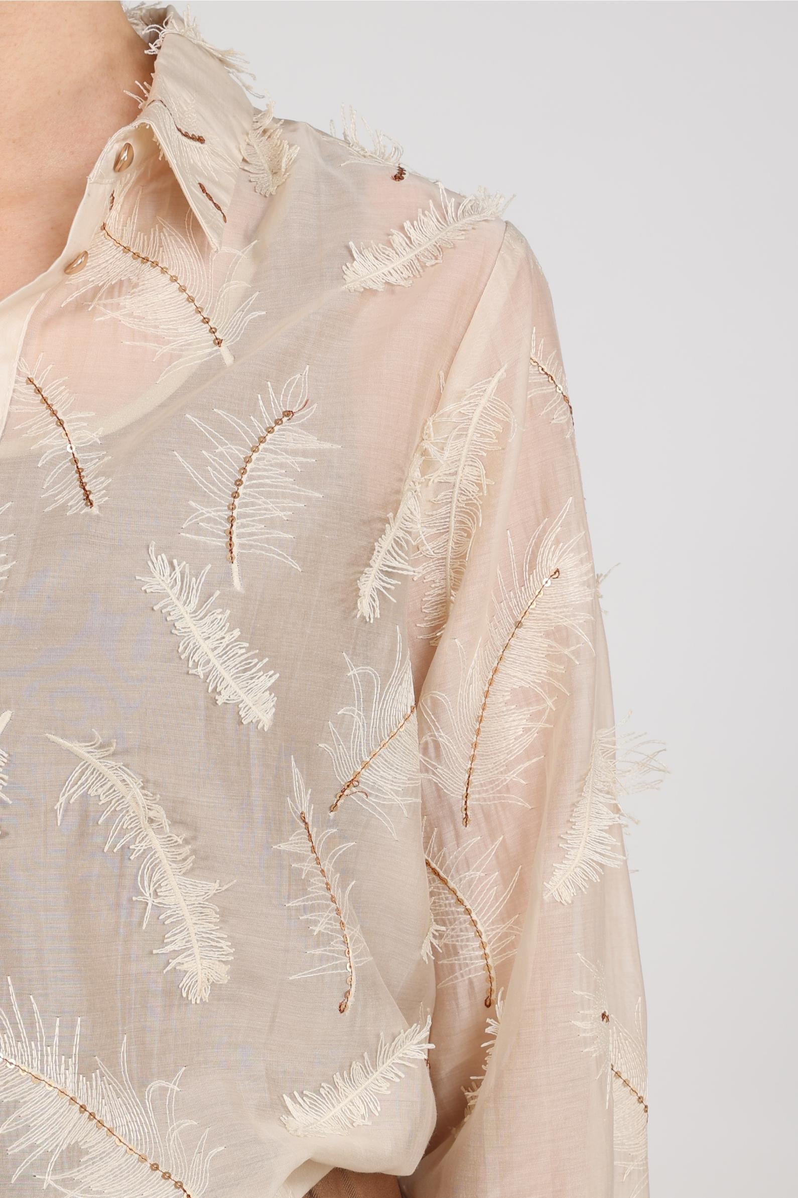 NUKUS NKF02179 Aysha Blouse Feathers