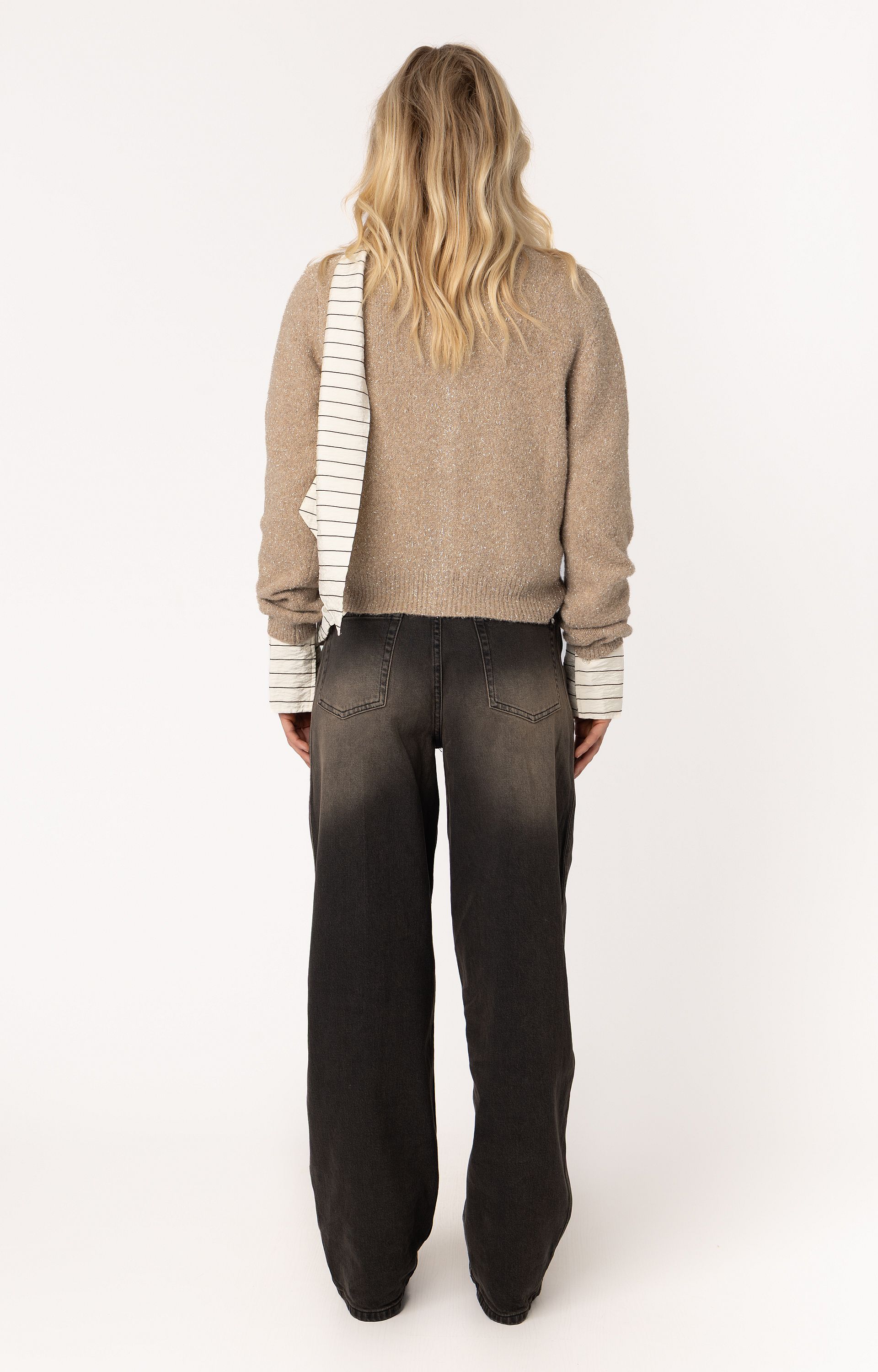 ANNA 34a10-02654-1 Vest LS met strikbroche