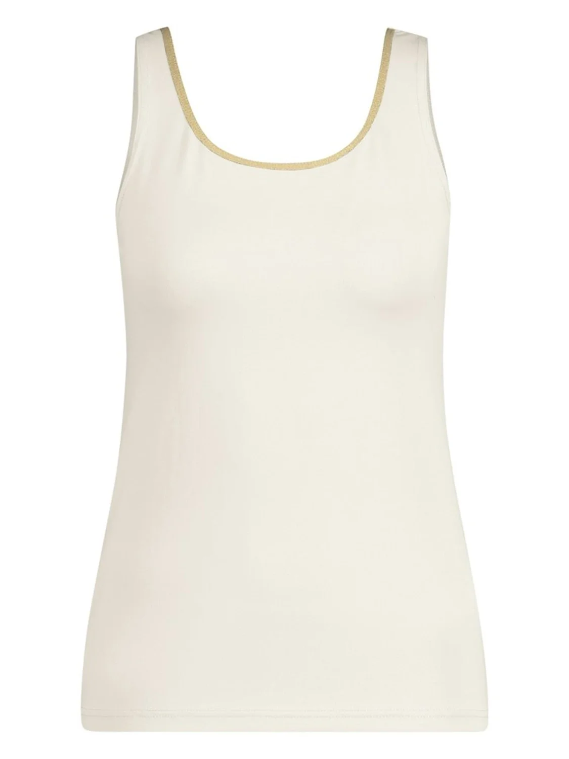 NUKUS NKS06001 Juba Singlet-Offwhite/Gold