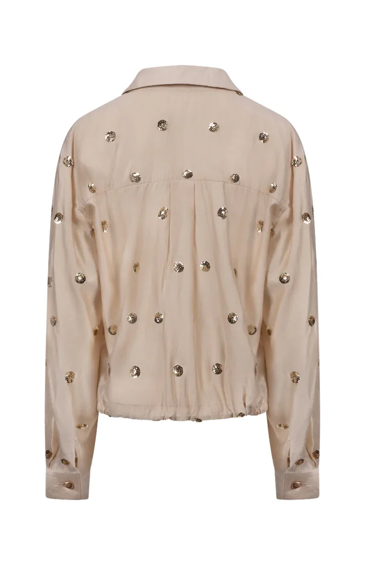 NUKUS NKF02160 Anika Blouse Paillet-Sand