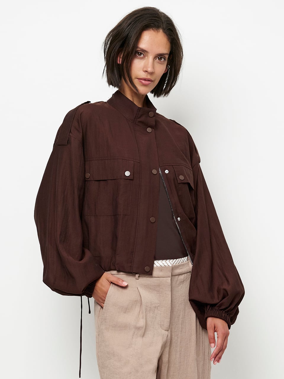 261251 Mindy SheerCrop Jacket