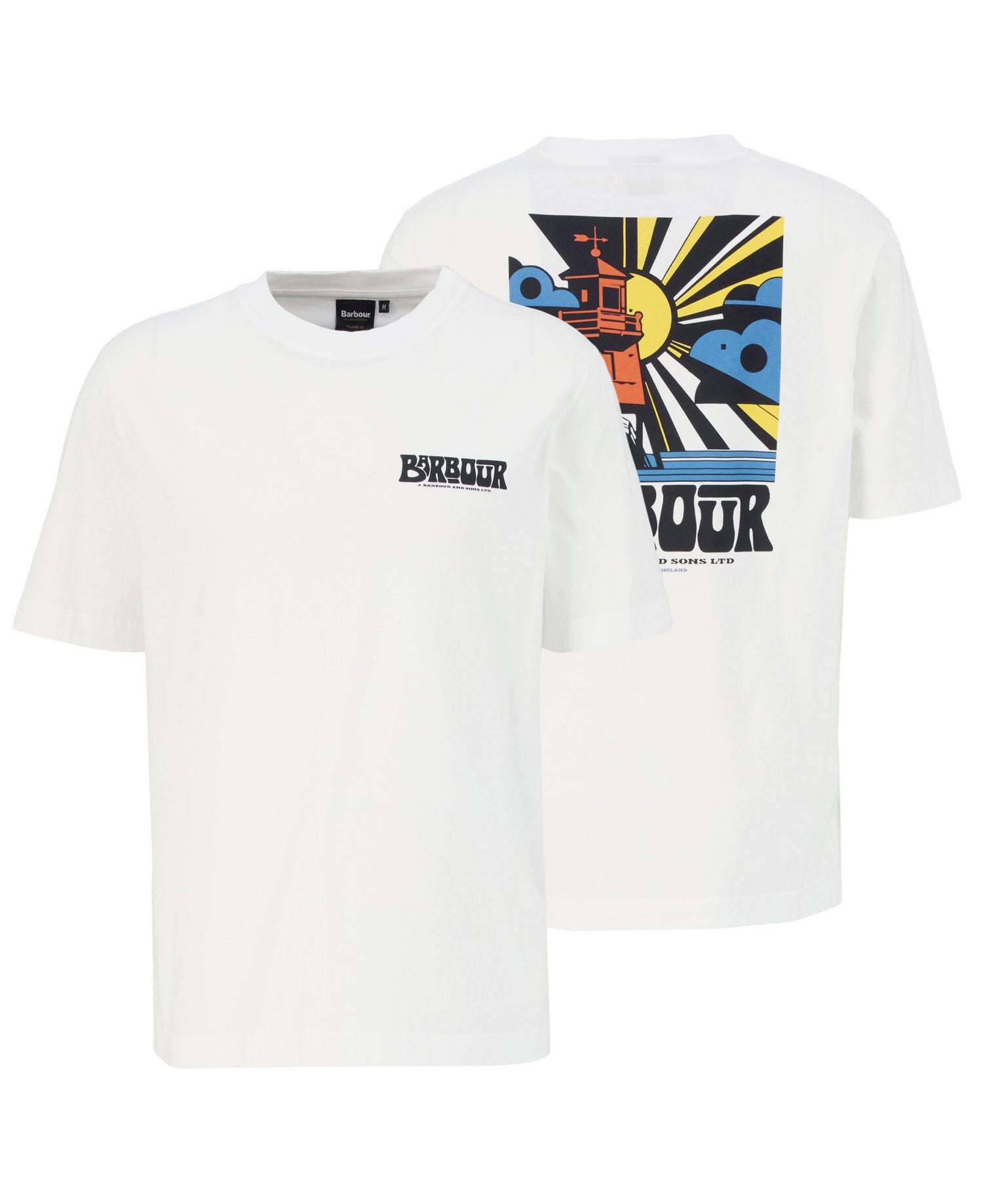 BARBOUR MTS1571 Frome graph.T-shirt-White