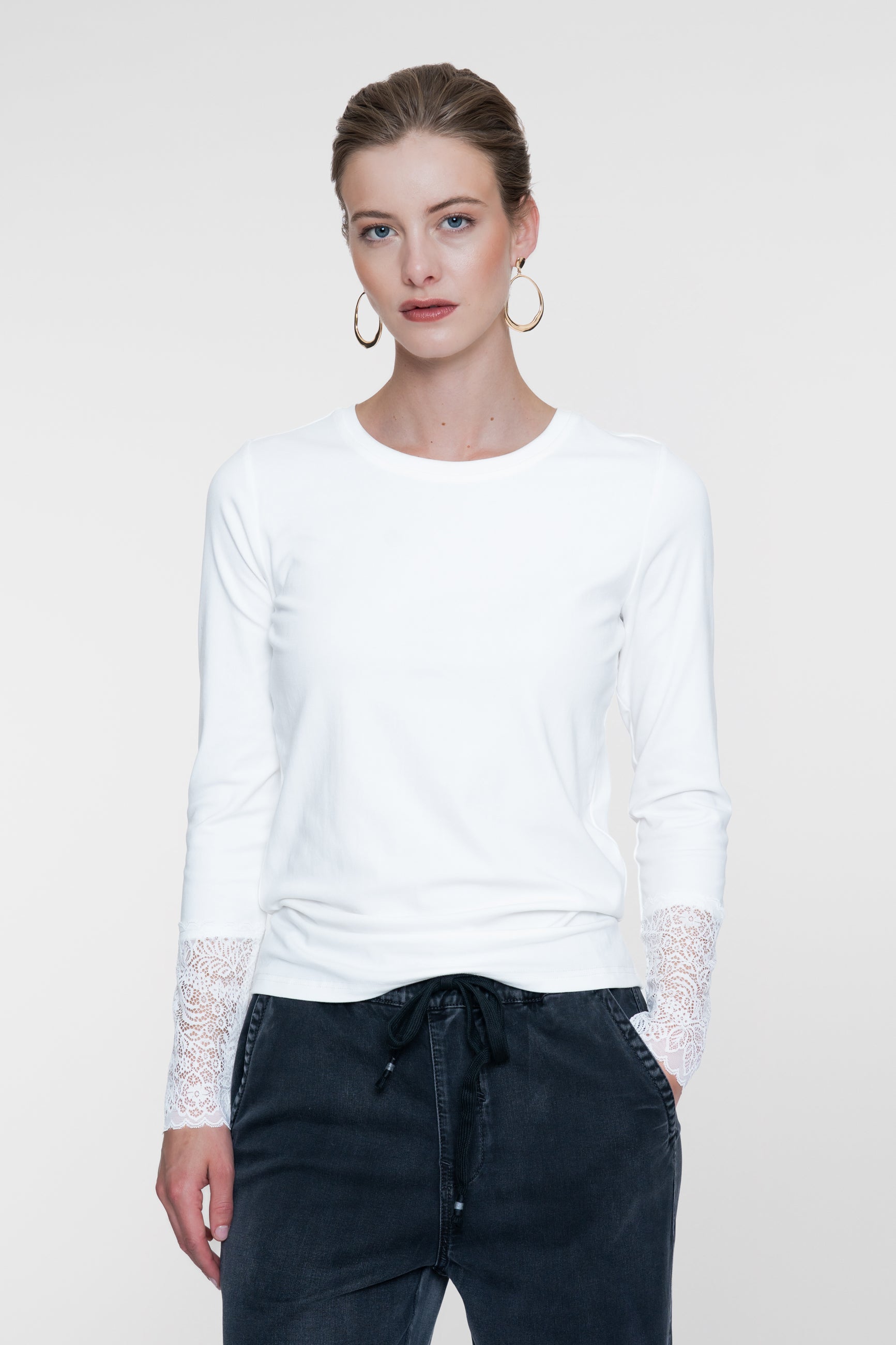 GEISHA 62600-26  T-shirt lace sleeve