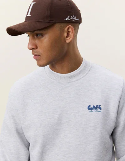 LES DEUX 1001993 Cafe Sweatshirt-snow melange