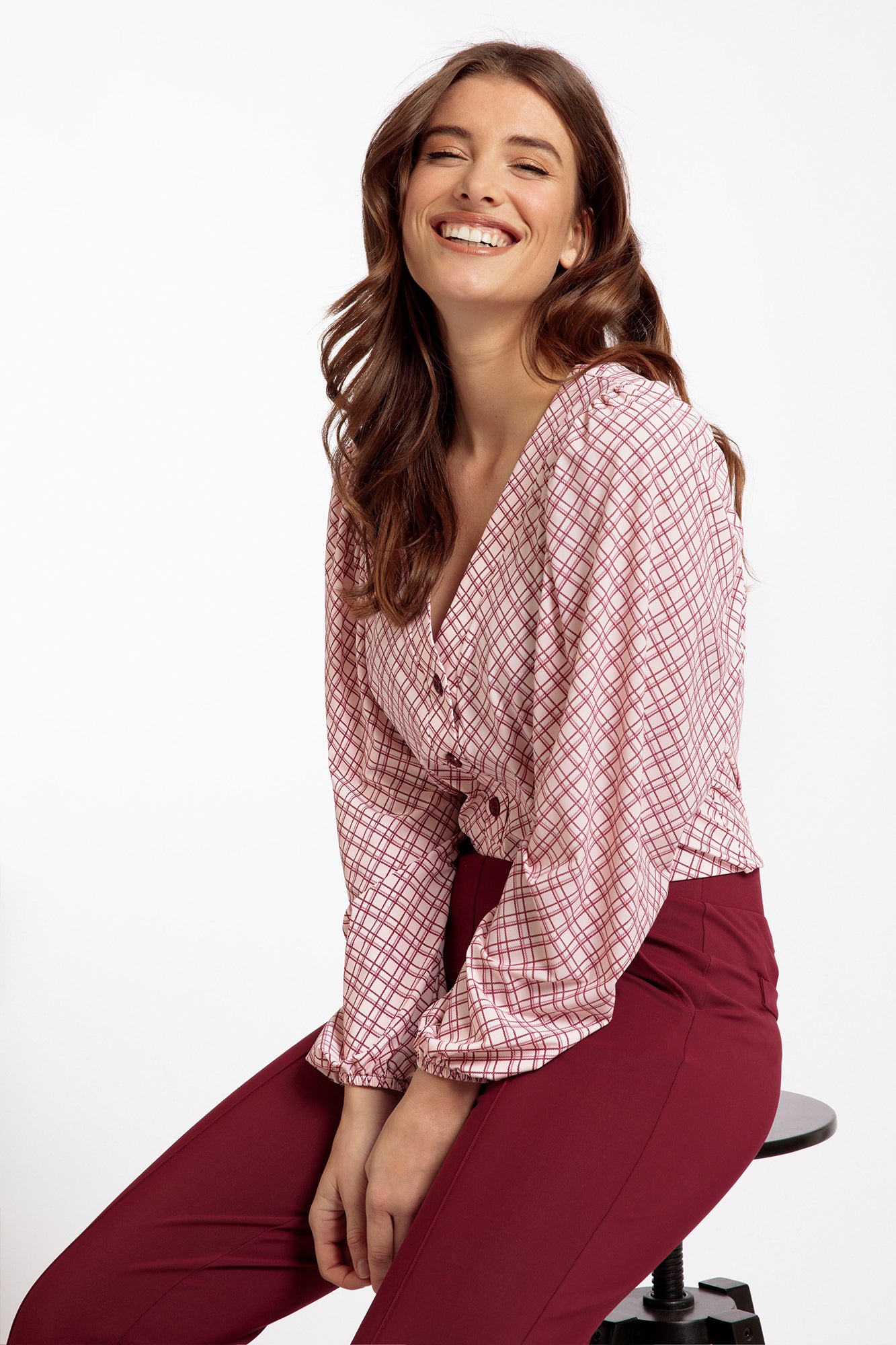 Studio Anneloes 06892 Eline check blouse