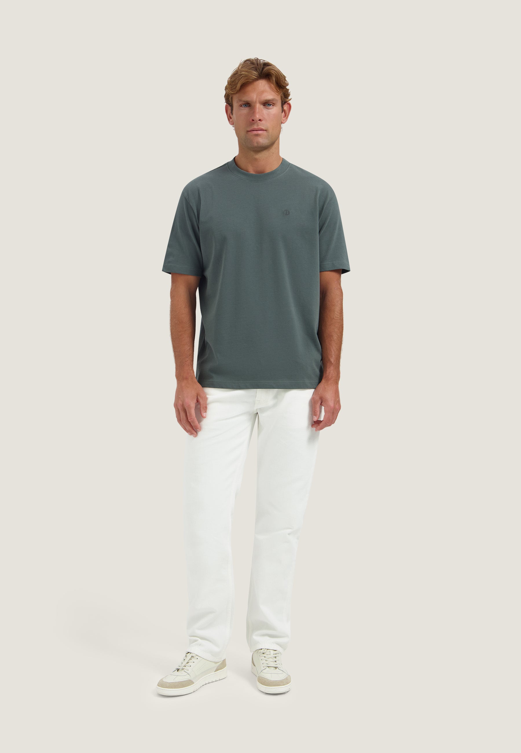 DESTREZZED 203012 COLLIN SS TEE-Grey Green