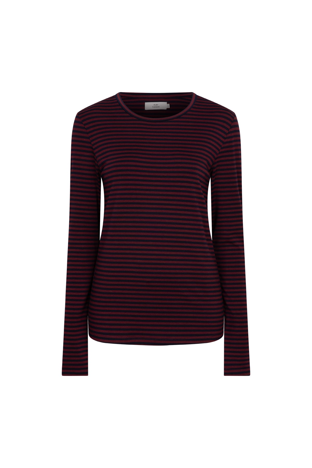 RUBY TUESDAY T608-1433 CIBRIS longsleevers striped tee - Merlot Stripe