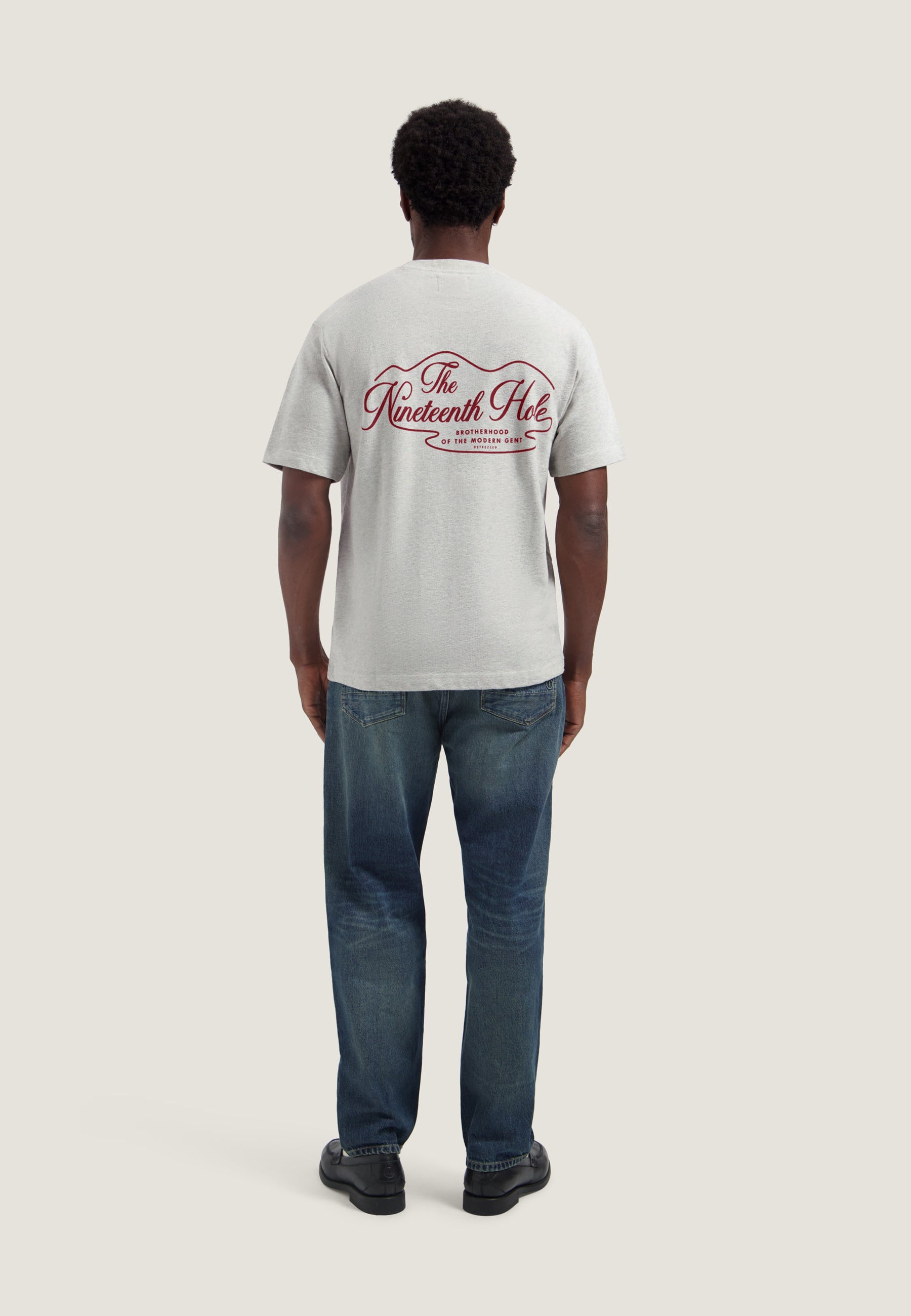 DESTREZZED 203554 LASSE ARTWORK TEE-Grey Melange