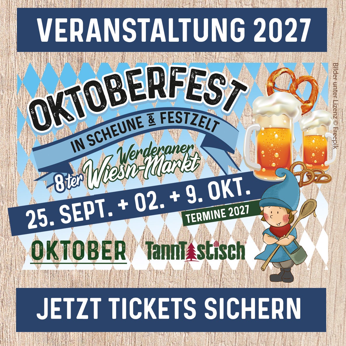 OKTOBERFEST 25.09.27 - TISCHRESERVIERUNG