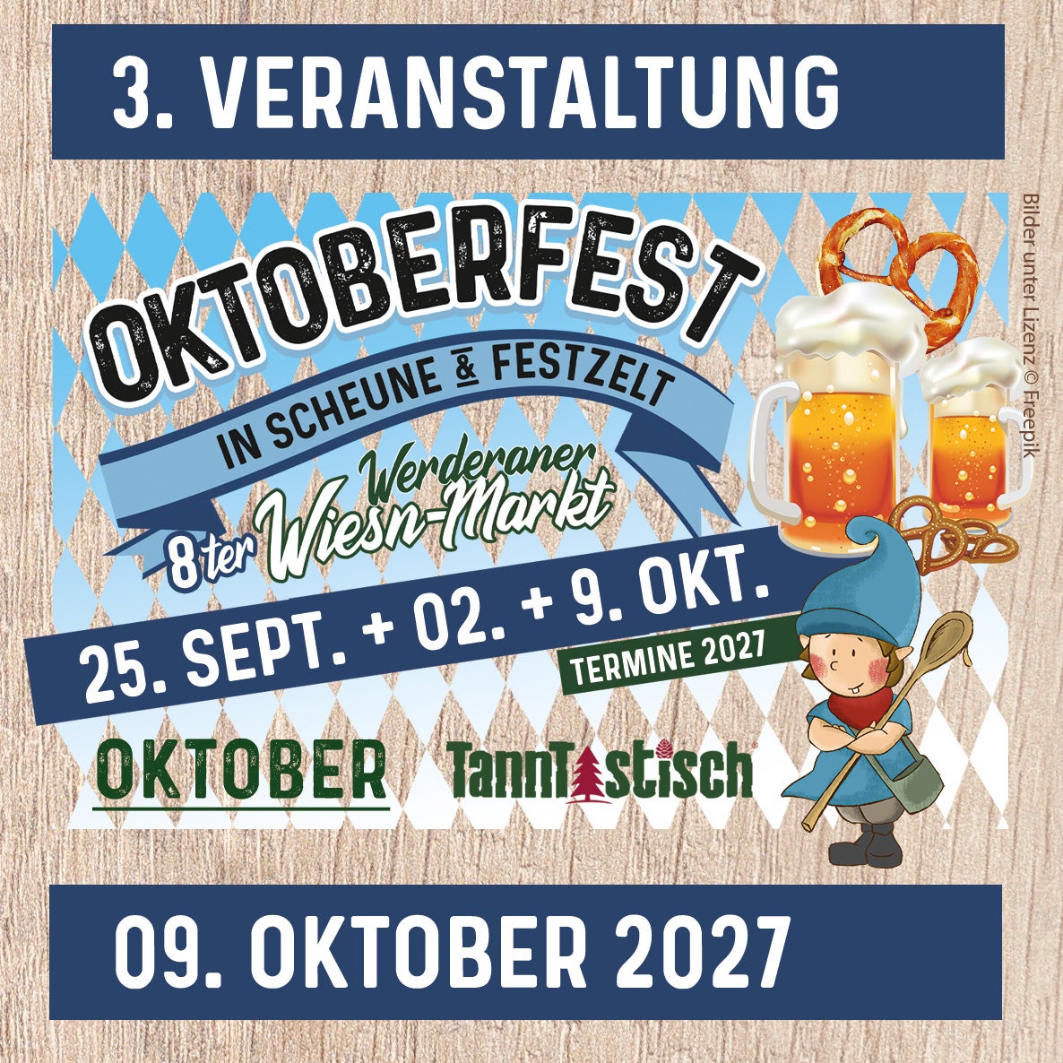 OKTOBERFEST 09.10.27 - TISCHRESERVIERUNG