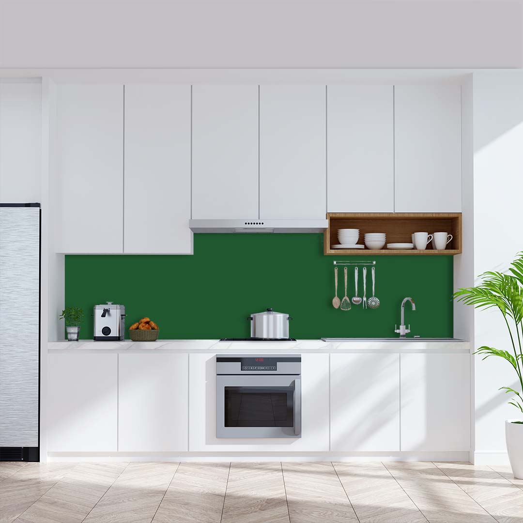Smaragdgrün, fugenlose Wandpaneele aus Alu-Verbund 3mm, Küchenrückwand Smaragdgrün, fugenlose Wandpaneele aus Alu-Verbund 3mm, Küchenrückwand