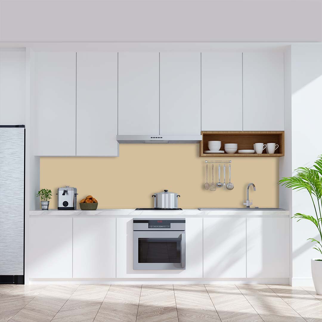 Elfenbein, fugenlose Wandpaneele aus Alu-Verbund 3mm, Küchenrückwand Elfenbein, fugenlose Wandpaneele aus Alu-Verbund 3mm, Küchenrückwand