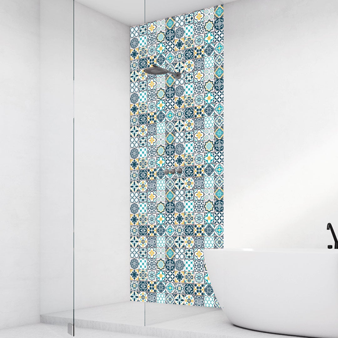 Fliesen Oriental, fugenlose Wandpaneele aus Alu-Verbund 3mm, Duschrückwand Fliesen Oriental, fugenlose Wandpaneele aus Alu-Verbund 3mm, Duschrückwand