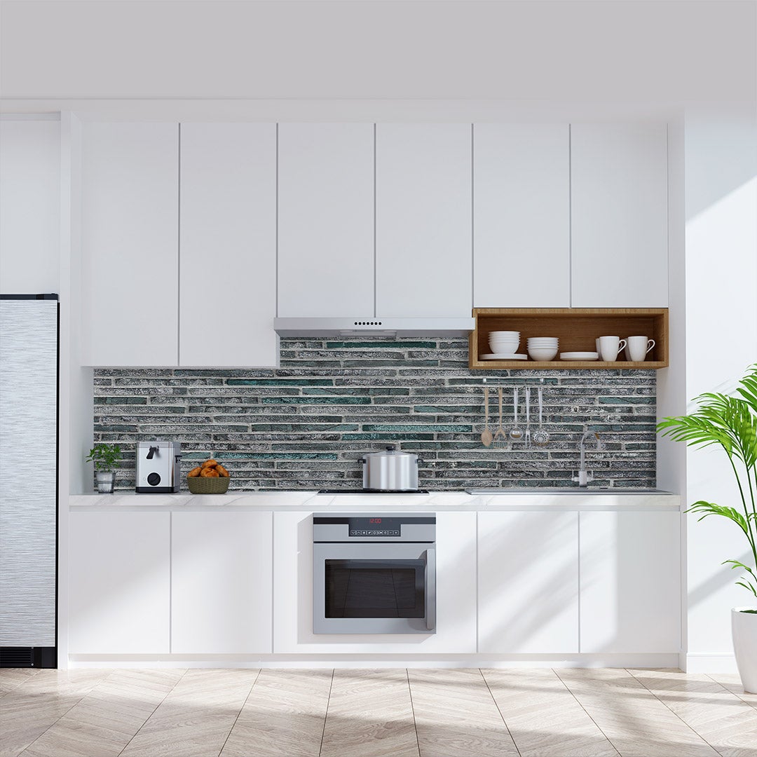 Stone Anthrazit Jade, fugenlose Wandpaneele aus Alu-Verbund 3mm, Küchenrückwand Stone Anthrazit Jade, fugenlose Wandpaneele aus Alu-Verbund 3mm, Küchenrückwand