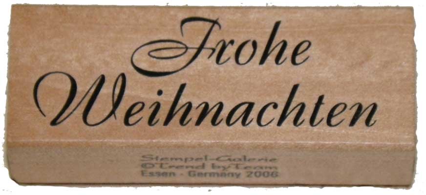 20952 - Schrift-Stempel - 30x80 mm - Frohe Weihnachten - 20952 - Schrift-Stempel - 30x80 mm - Frohe Weihnachten -