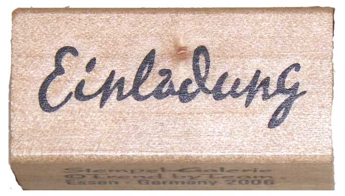 20800 - Schrift-Stempel - 20x40 mm - Einladung - 20800 - Schrift-Stempel - 20x40 mm - Einladung -